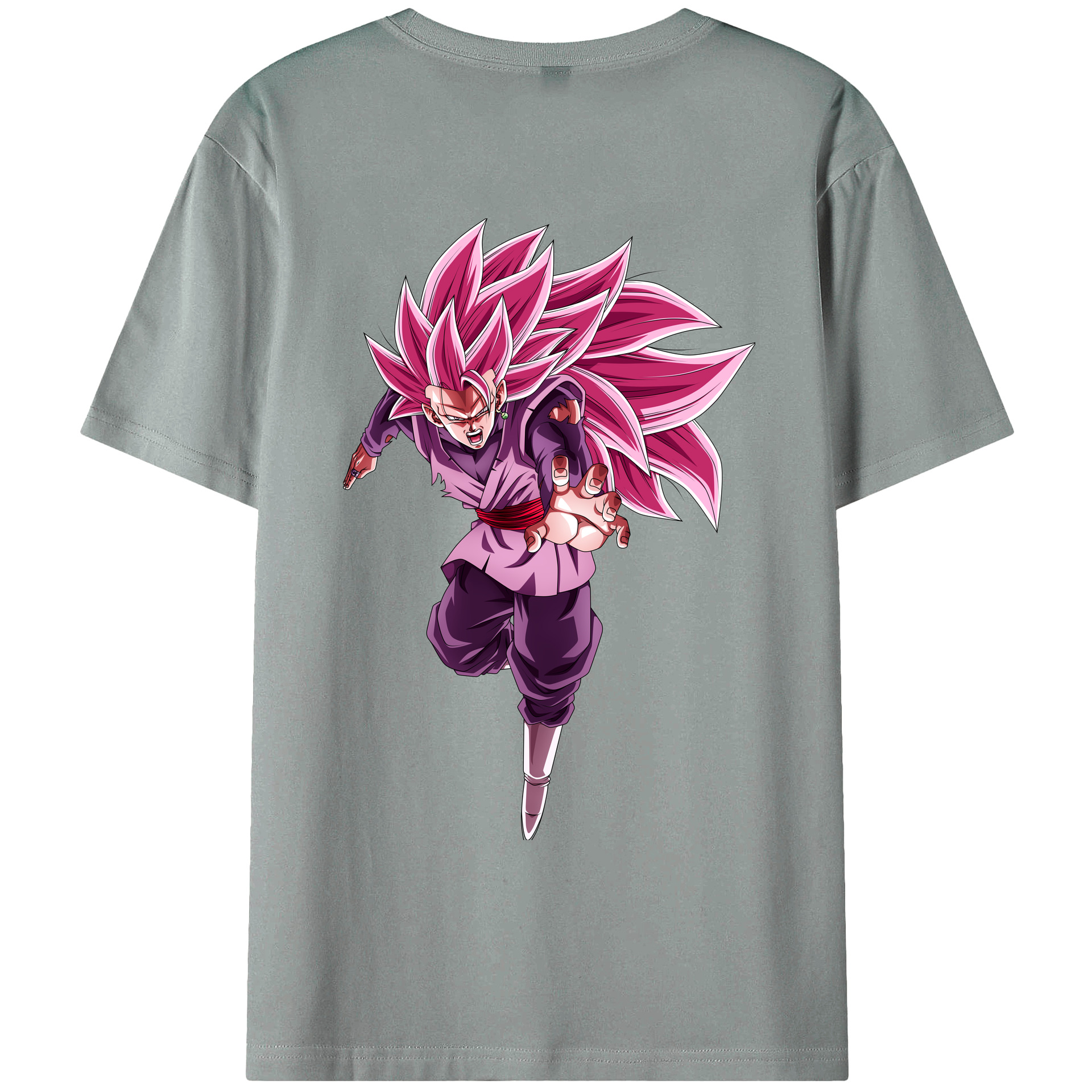 （画像用） ドラゴンボール ベジット DRAGON BALL Vegetto 綿100％ メンズ半袖Tシャツ（バックプリント） 通気性